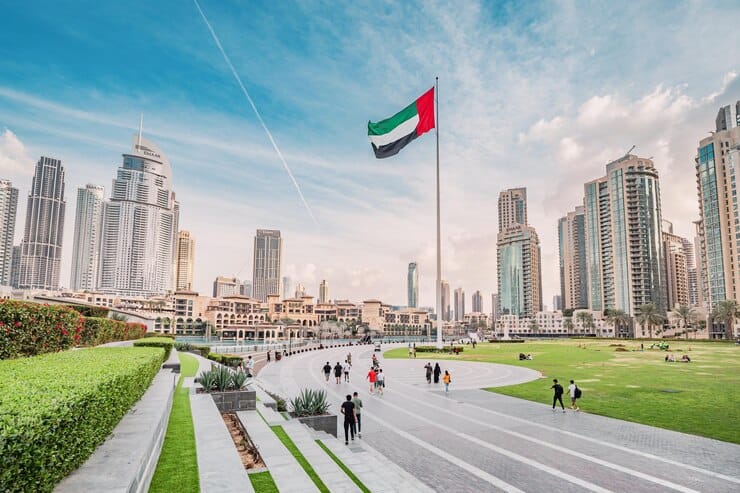18-january-2023-dubai-uae-scenic-view-dubai-skyline-with-skyscraper-buildings-national-flag-sightseeing-travel-destinations-arab-emirates_984126-306